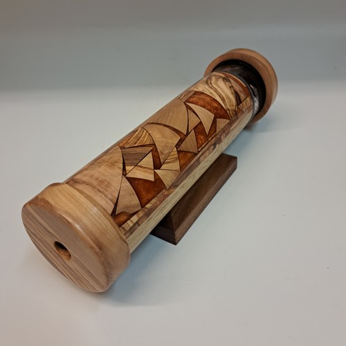 Click to view detail for SC-073 Exotic Hardwood Kaleidoscope $168